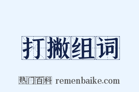 打撇组词是什么意思的图片